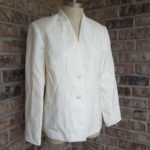 Jaclyn Smith Ivory Blazer  sz 8